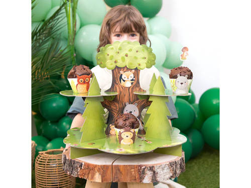 Cupcake platter stand Forest friends - 1 pcs.