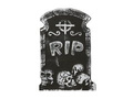 RIP Gravestone hangtag - 38x27 cm - 1 pc.