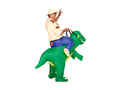 Dmuchany strój odkrywcy na dinozaurze