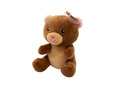 2-in-1 plush toy balloon weight brown bear with loop - 11 cm - 120g