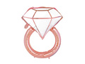 Foil balloon Ring pink gold - 80 x 67 cm - 1 pc.