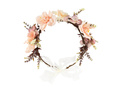 Garland with peach and pink flowers - 1 piece.