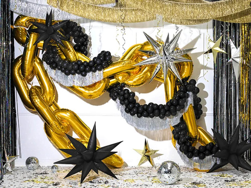 Balloon garland Christmas chain gold - 670 cm - 1 pcs.