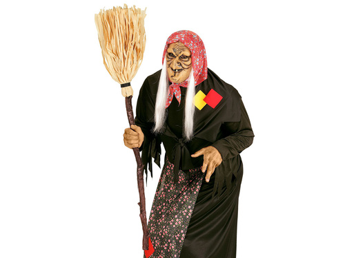 Collapsible Crooked Witch Broom - 125 cm - 1 pc
