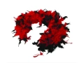 Boa 180 cm, black & red 1 pc