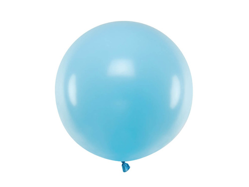 Balon olbrzym 60 cm średnicy - pastelowy błękitny.