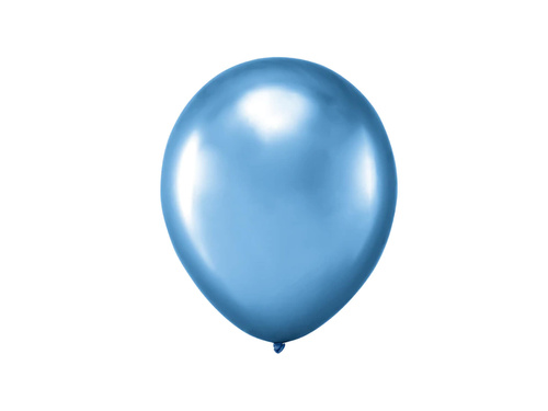 Chrome blue latex balloons - 13 cm - 20 pcs.