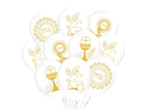 Set of balloons for the First Holy Communion - 30 cm - 10 pcs.