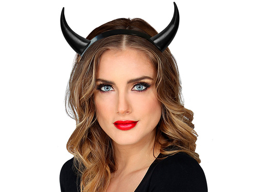 Devil black horns