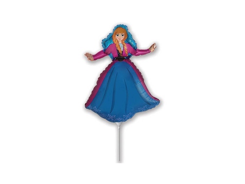 Balon foliowy do patyka Frozen - Kraina lodu - 35 cm - 1 szt