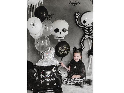 Balon foliowy Czaszka na Halloween - 36x41 cm - 1 szt.