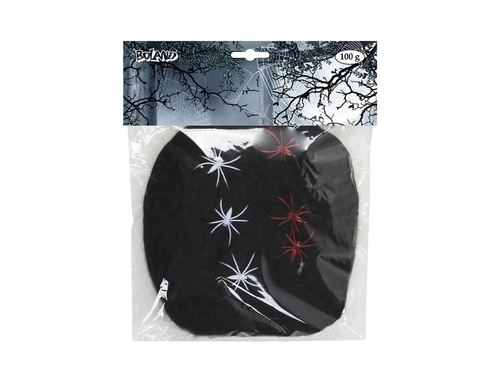 Halloween Spiderweb with spiders - 100 g- 1 pc