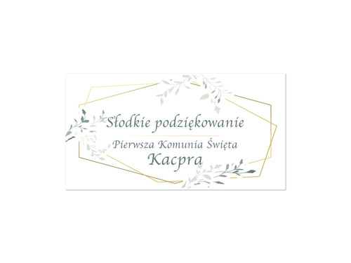 Naklejki personalizowane na pudełka na ciasto - 30 szt.