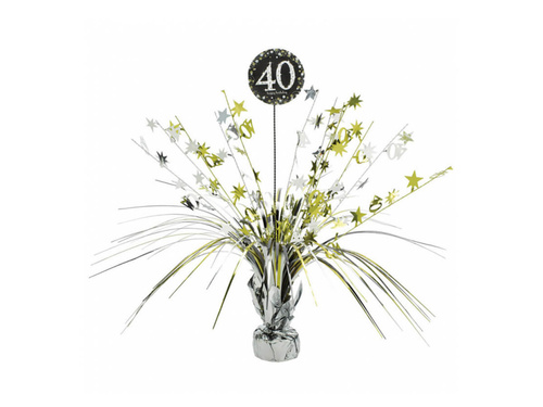 Table decoration for 40th - 33 cm - 1 pcs.