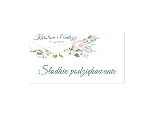 Wedding cake labels, 30 pcs