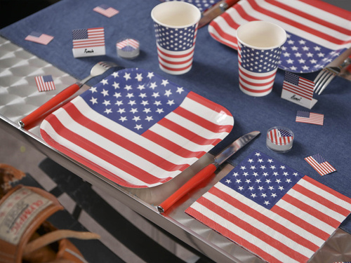 USA Flag paper napkins - 33 cm - 20 pcs.