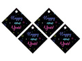 Happy New Year vodka ribbon pendants - 12 pcs.
