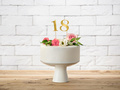 Gold metallized table numbers - 11 pcs.