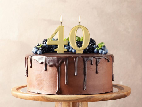 Gold Candle no 4 - 1 pc