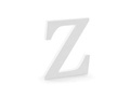 Wooden decoration letter Z - white