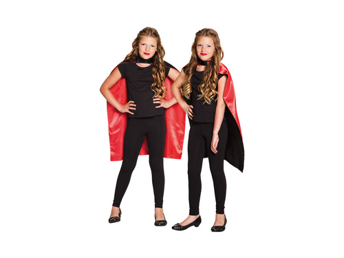 Peleryna dziecięca Sundown czarno-czerwona dwustronna