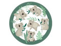 Koala birthday plates - 23 cm - 8 pcs.