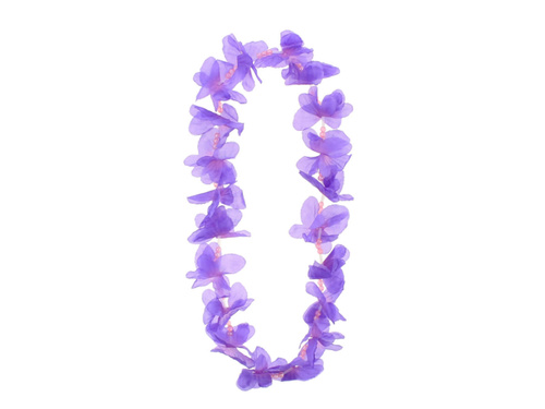 Hawaiian necklace Butterflies purple - 1 piece.