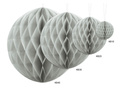 Hanging decoration light gray ball - 10 cm - 1 pcs.