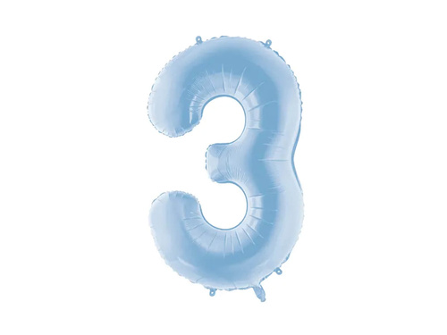 Number 3 Foil Balloon - 86 cm - 1 pc