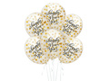 Transparent Happy New Year balloons from confetti - 30 cm - 100 pcs.