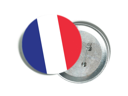 Flag of France pin - 1 piece.