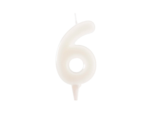 Numeral birthday candle "6" FLUOR - 1 pc