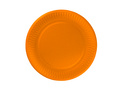 Orange paper plates - 18 cm - 6 pcs.