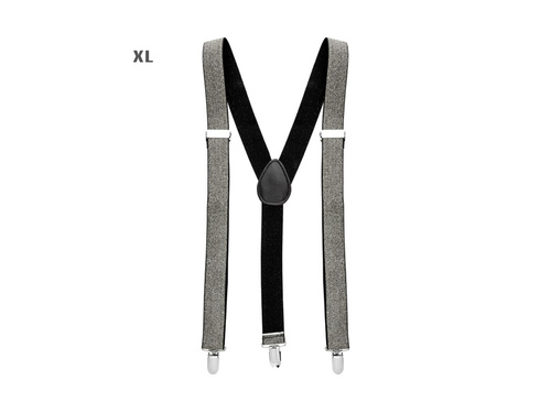 Srebrne lurexowe szelki