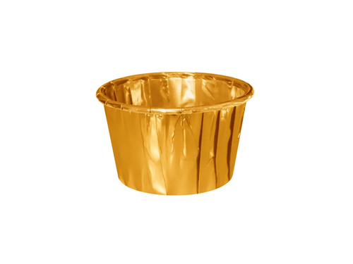 Gold cupcake liners - 20 pcs.