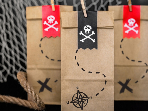 Pirates candy bags - 6pcs.