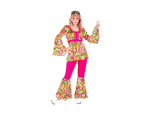 Strój Hipiski z Lat 60. - peace & paisley