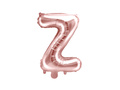 Foil balloon letter "Z" pink and gold - 35 cm