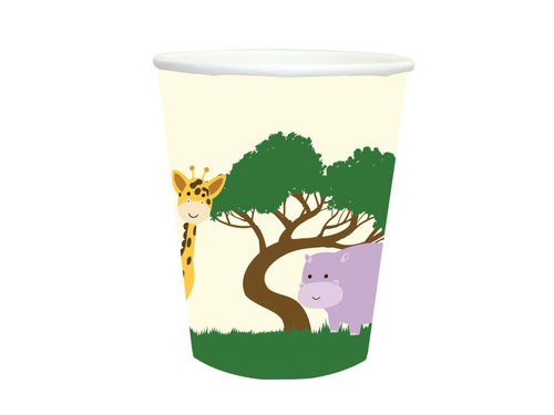 Kubeczki papierowe Safari - 250 ml - 6 szt.