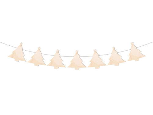 Wooden Christmas Garland - 10m