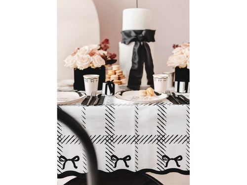 Obrus urodzinowy Kokardki - 120 x 180 cm - 1 szt.