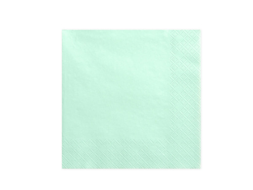 3-layer napkins 33 cm, mint - 20 pcs.