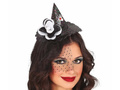 Opaska z brokatowym kapeluszem czarownicy - 1 szt.