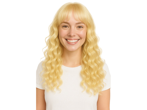 Peruka blond długa - 1 szt.