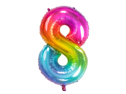 Number 8 Balloons SuperShape Foil Balloon - 86 cm - 1 pc