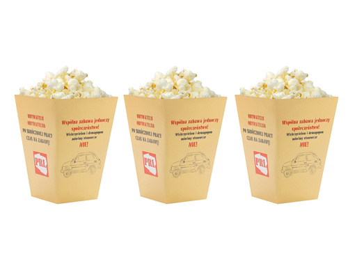 PRL popcorn boxes - 6 pcs.