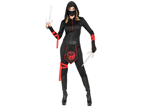 Kostium Ninja z mięśniami dla kobiety - 1 szt.