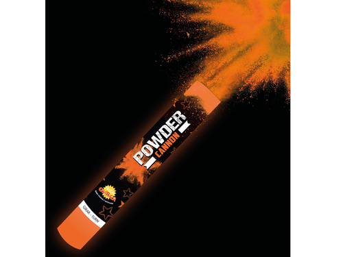 Confetti cannon - powder orange - 30 cm - 1 pc