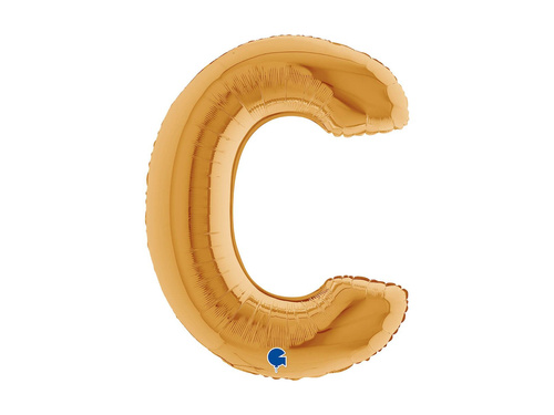 Balon foliowy literka C złoty - 40" - 1 szt.