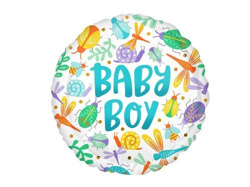 Balon foliowy Baby Boy Owady - 45 cm - 1 szt.